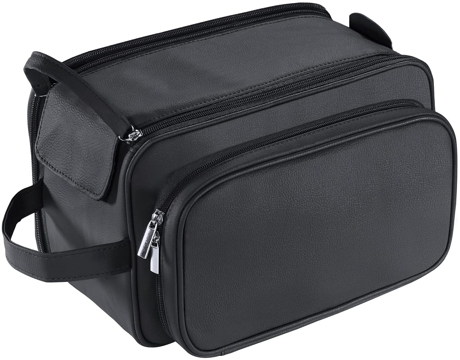 Large Toiletry Bag for Men, PU Leather Travel Toiletry Organizer