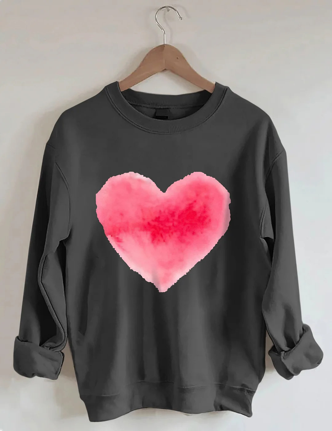 Watercolor Heart Valentine's Day Sweatshirt