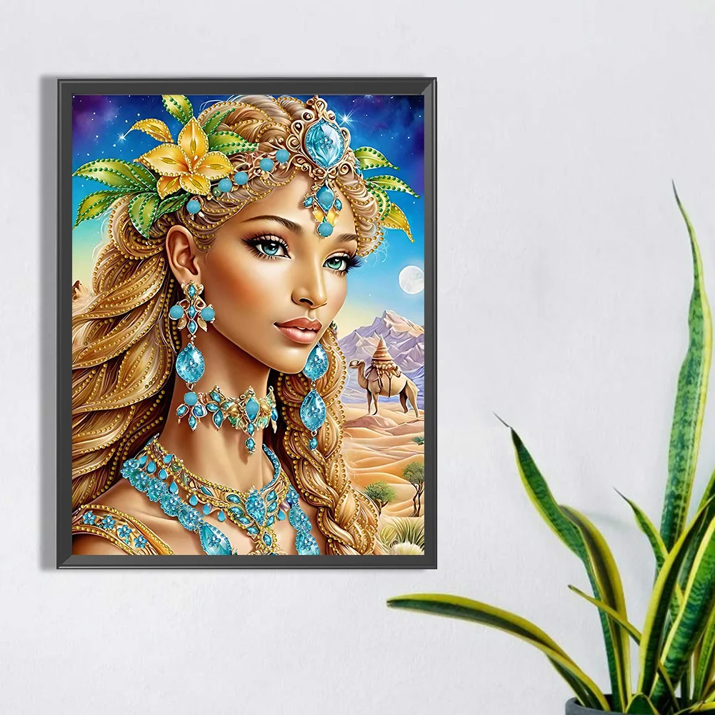 Diamond Painting - Partial Special Shaped Drill - Beauty(Canvas|30*30cm)
