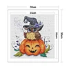 Halloween Owl-14CT Counted Cross Stitch 35*35cm