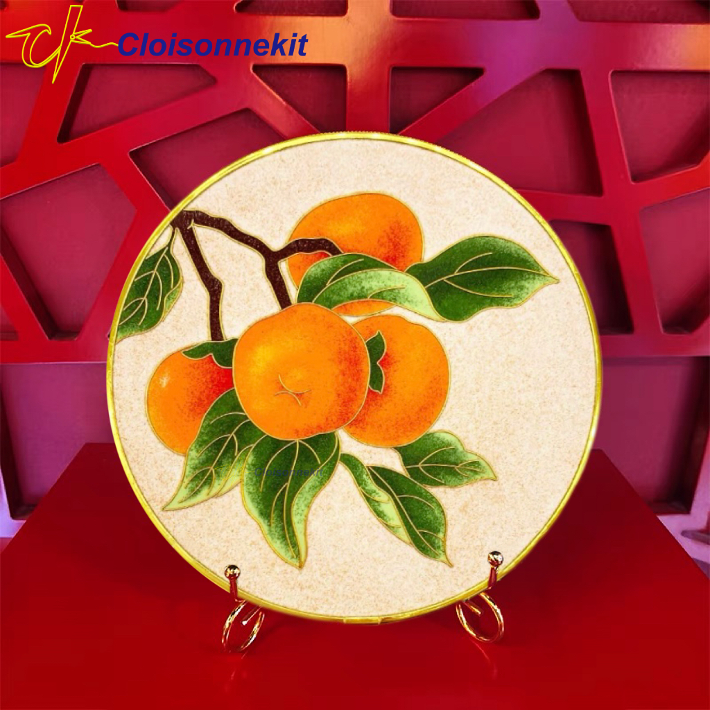 Harvested Persimmons - Cloisonne DIY Painting Kits - Cloisonnekit