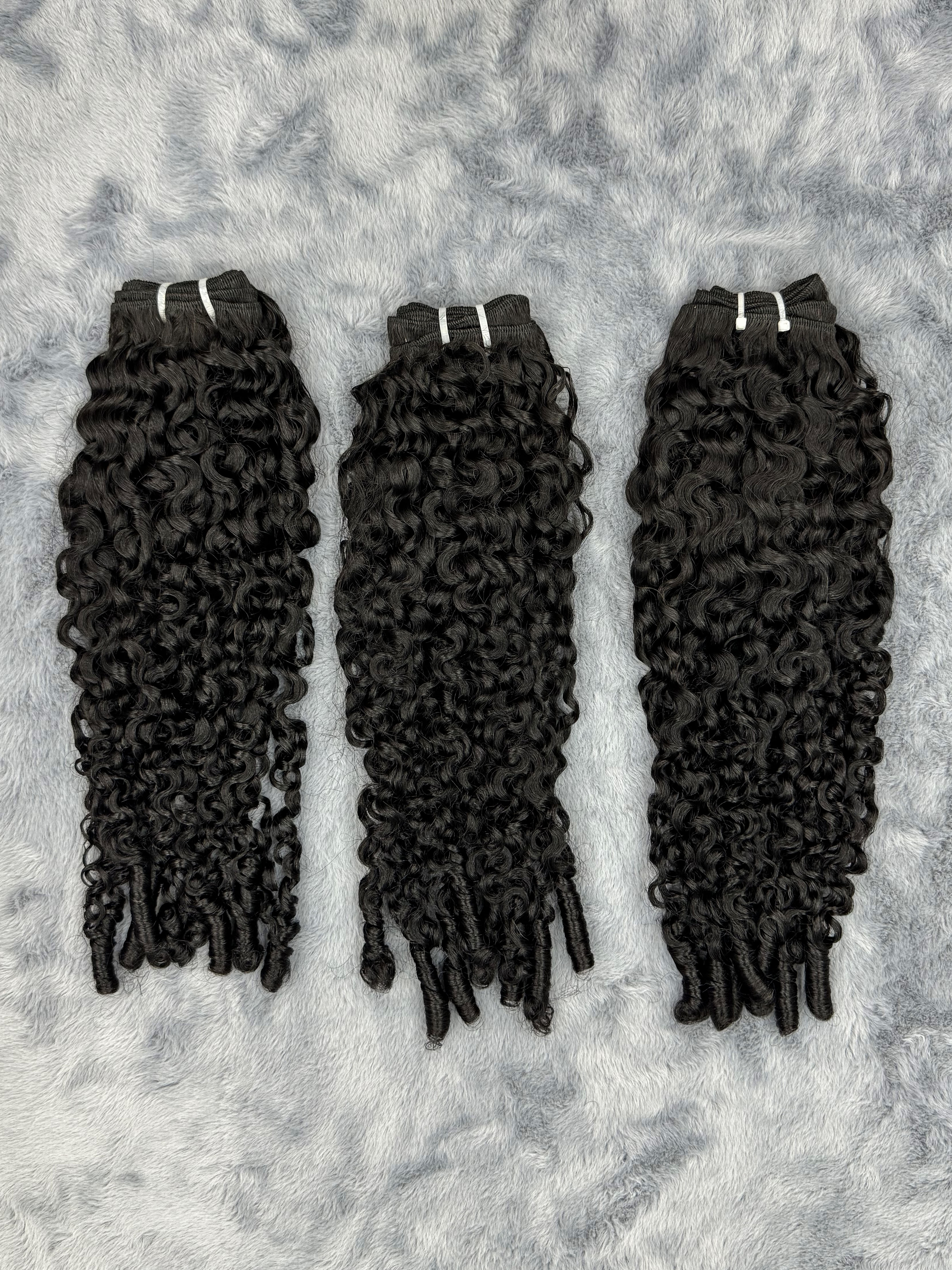 3PCS Spiral Curly Top Virgin Hair Bundles | 12–30 Inch |  Boruihair |  100% Human Hair