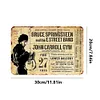 Bruce Springsteen - Panneaux en &eacute;tain m&eacute;tallique(20*30cm/30*40cm) - Musique