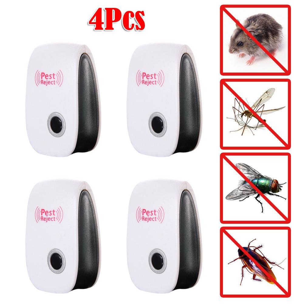 

4x Ultrasonic Electronic Anti Mosquito Pest Bug Insect Cockroach Repeller, 501 Original