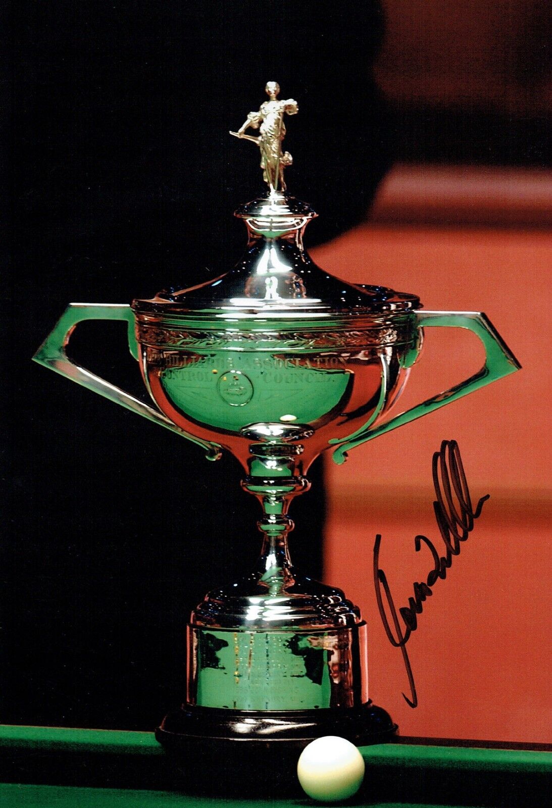 Ronnie O'Sullivan SIGNED Autograph Snooker World Champion Trophy Photo Poster painting AFTAL COA