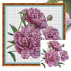 Peony-14CT Stamped Cross Stitch 31*30cm/12.2*11.81in tapestrymarket