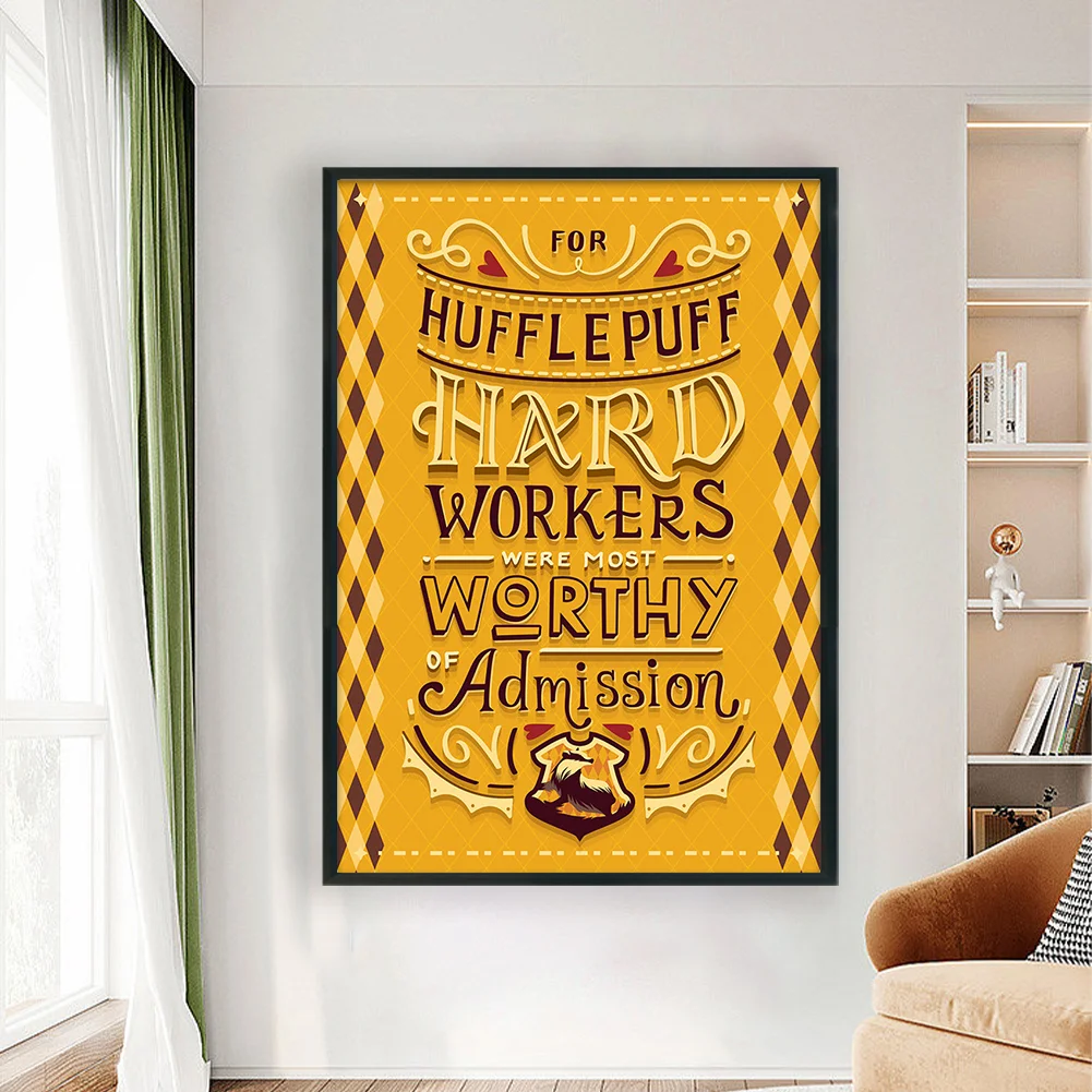 Full Embroidery cotton 11CT Print Harry Potter Academy Cross Stitch 50x70cm