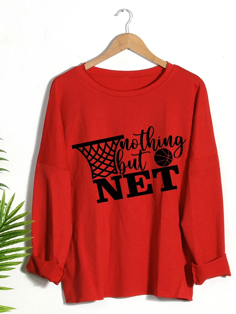 Nothing but net basketball  Sweatshirt-011251-Annaletters