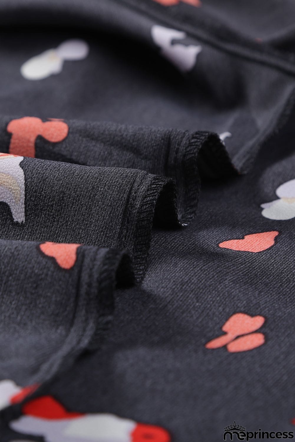 V-neck Short Sleeve Fashion Print Fantasy Fluttering Blouse