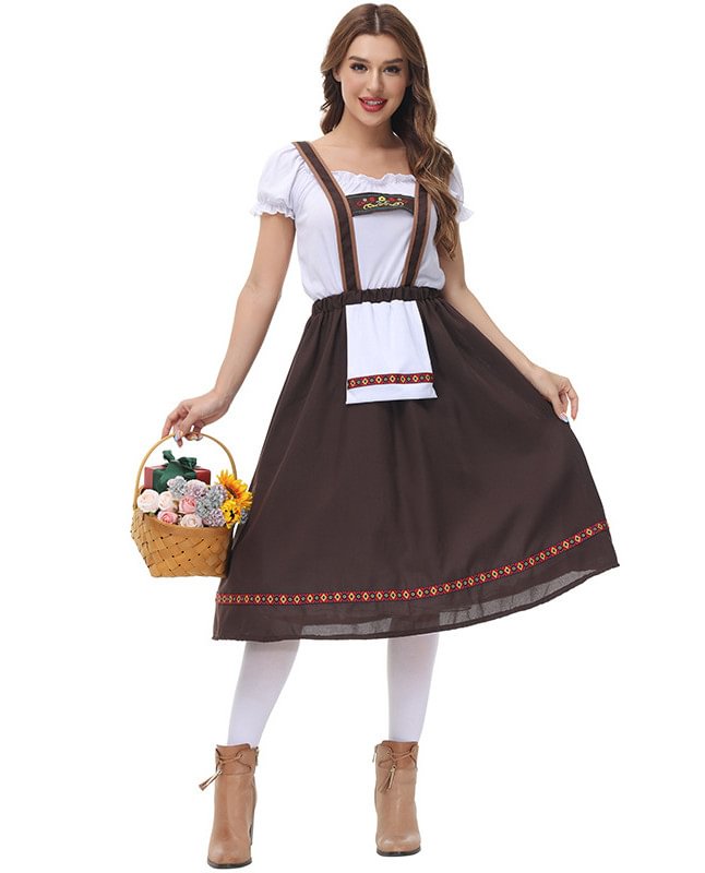 Beer Girl Costume Two Piece Sets Women Oktoberfest Costumes Novameme