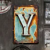 Letter Y - Vintage Metal Signs(8*12Inch)