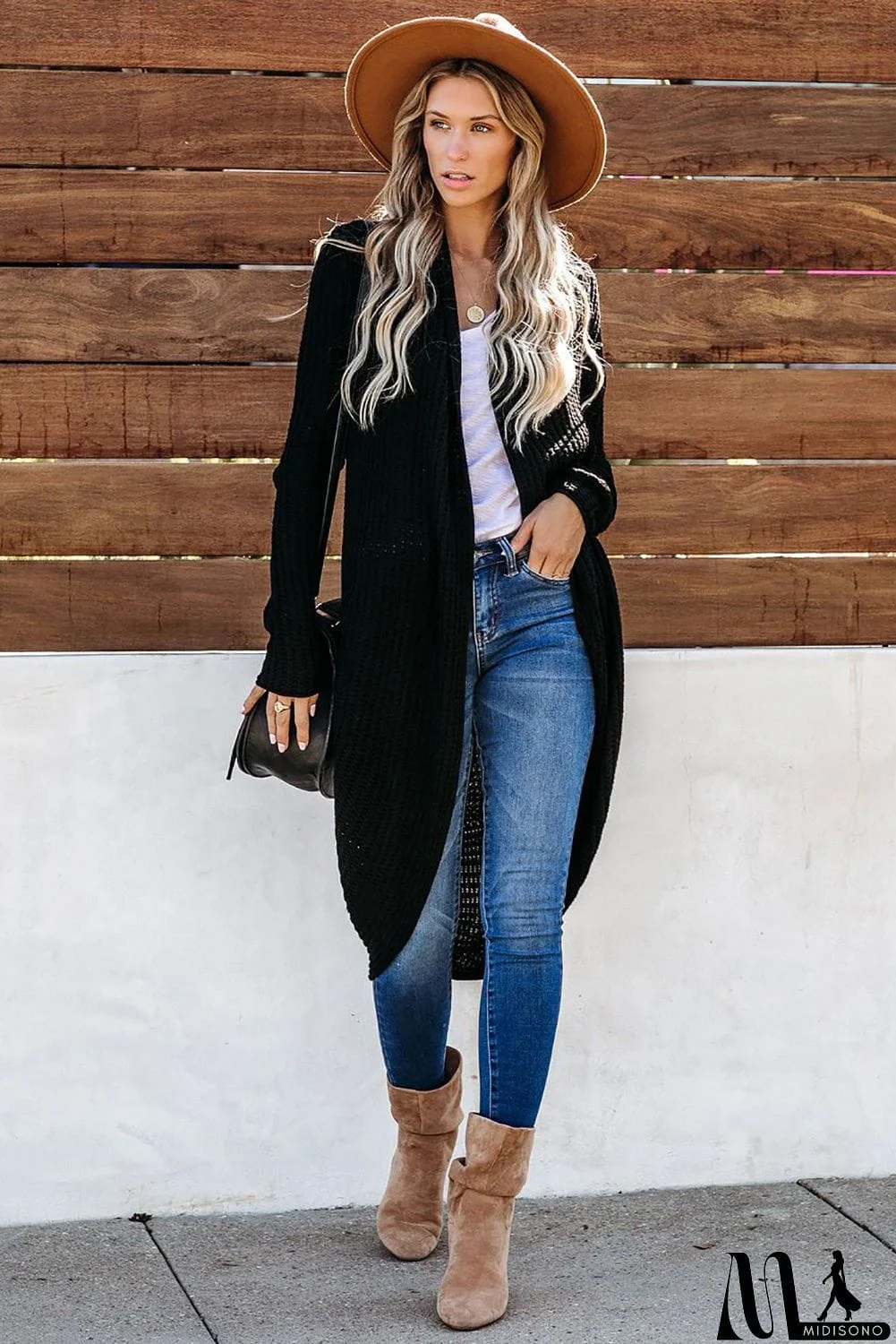 MidiSono - Cashmere Blend Convertible Cardigan