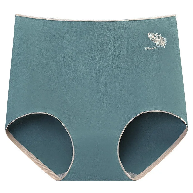 Women's Cotton Underwear Sexy Solid Color Panties Fashion Comfort  Briefs Plus Size High Waist Seamless Soft Panties Lingerie