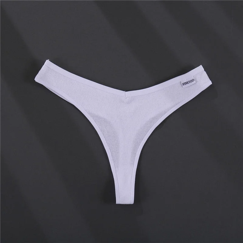 FINETOO Cotton Underpants M-2XL Women Panties Sexy V Waist Underwear Low-Rise Female Briefs Soft Underwear Female Lingerie 2020