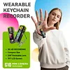 1080P 2K Digital Camera Thumb Keychain Camera 0.96 In LCD Screen HD Video Recorder 230 Rotatable Lens Portable Small Camcorder for Students Outdoor Photography