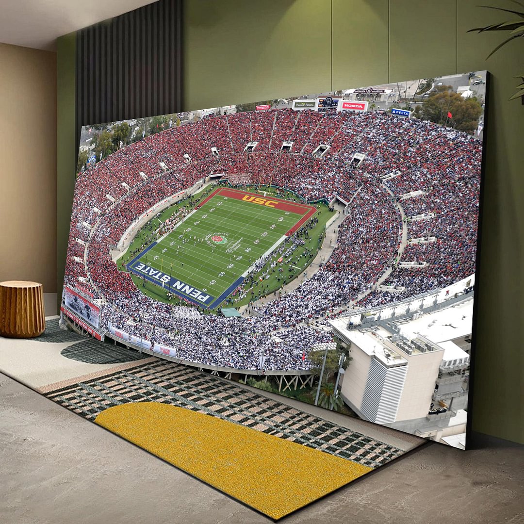 Rose Bowl Aerial View Canvas Wall Art