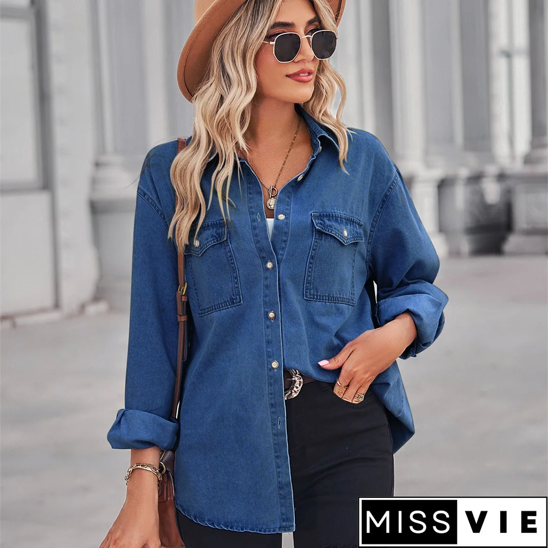 Retro Western Denim Shirt