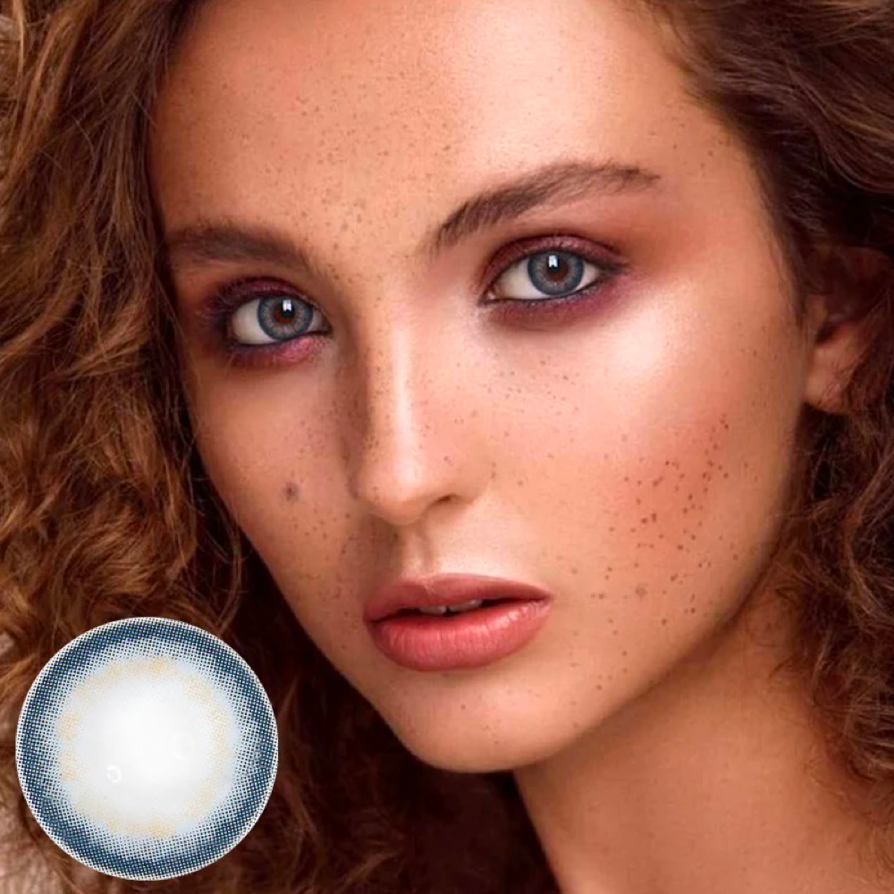 Berlin Girl Blue Contact Lenses For Daily Wearing 14mm