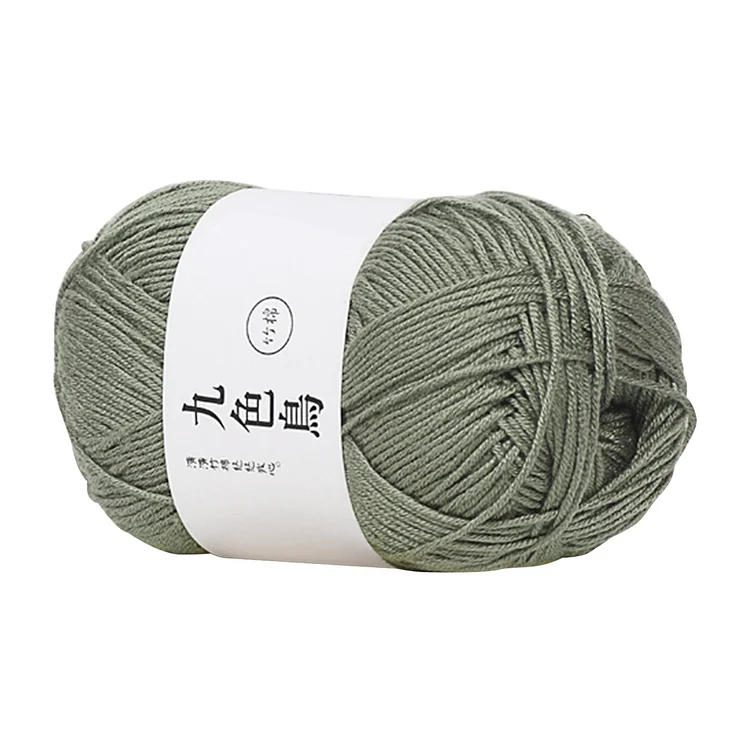 1 Roll Tencel Bamboo Cotton Rope Baby Knitwear Crochet Twine Yarn (24)