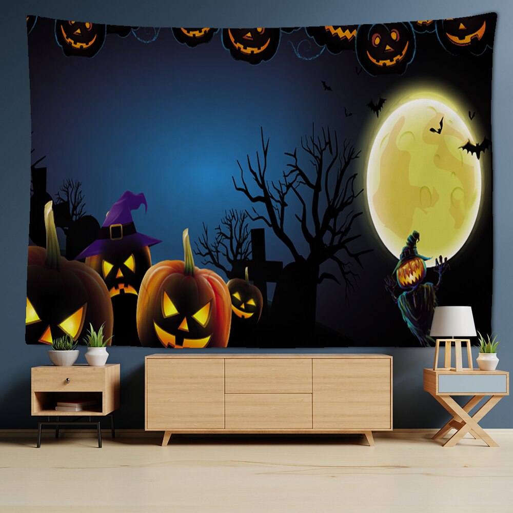 

Wall Tapestry - Halloween Pumpkin-150*130cm, 501 Original