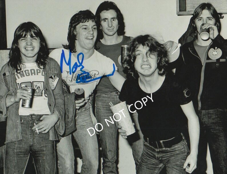 mark evans ac dc 8 x10 20x25 cm Autographed Hand Signed Photo Poster painting