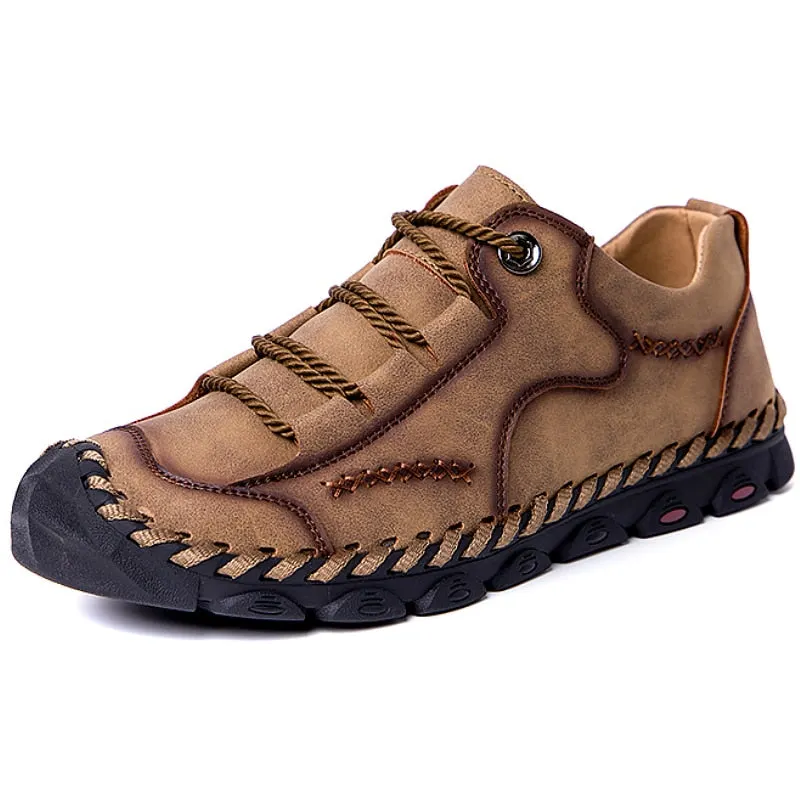 Hot ! Summer Men's Casual Shoes Leather Breathable Men's Sneakers Leather Handmade Loafers Brand Shoes Luxury Flat Moccasins New