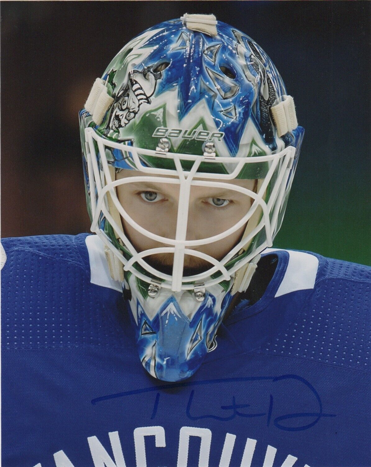 Vancouver Canucks Thatcher Demko Autographed Signed 8x10 NHL Photo Poster painting COA #4