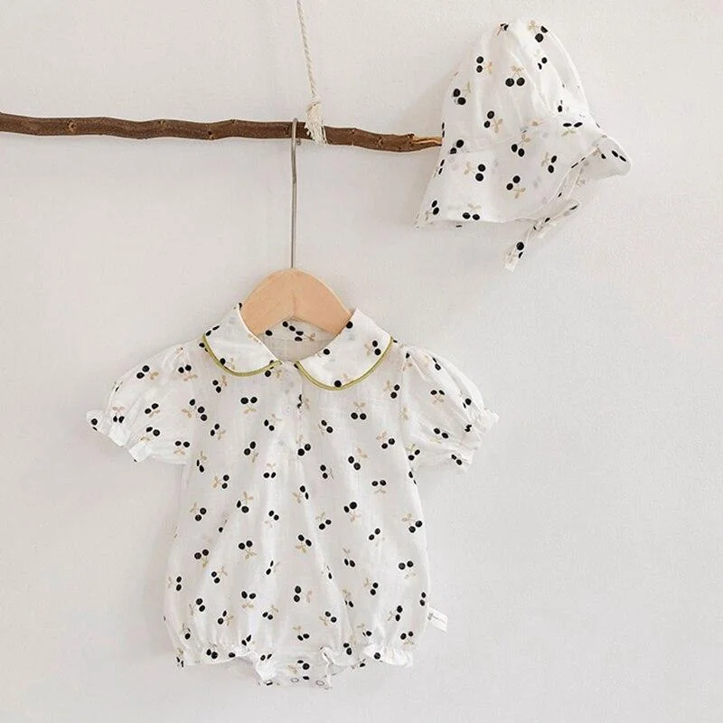 Summer Plaid Baby Bodysuits and Blouse 2 pcs New 2020 Fashion Baby Clothing Little Pumpkin Infant Girls Boys Clothes Set