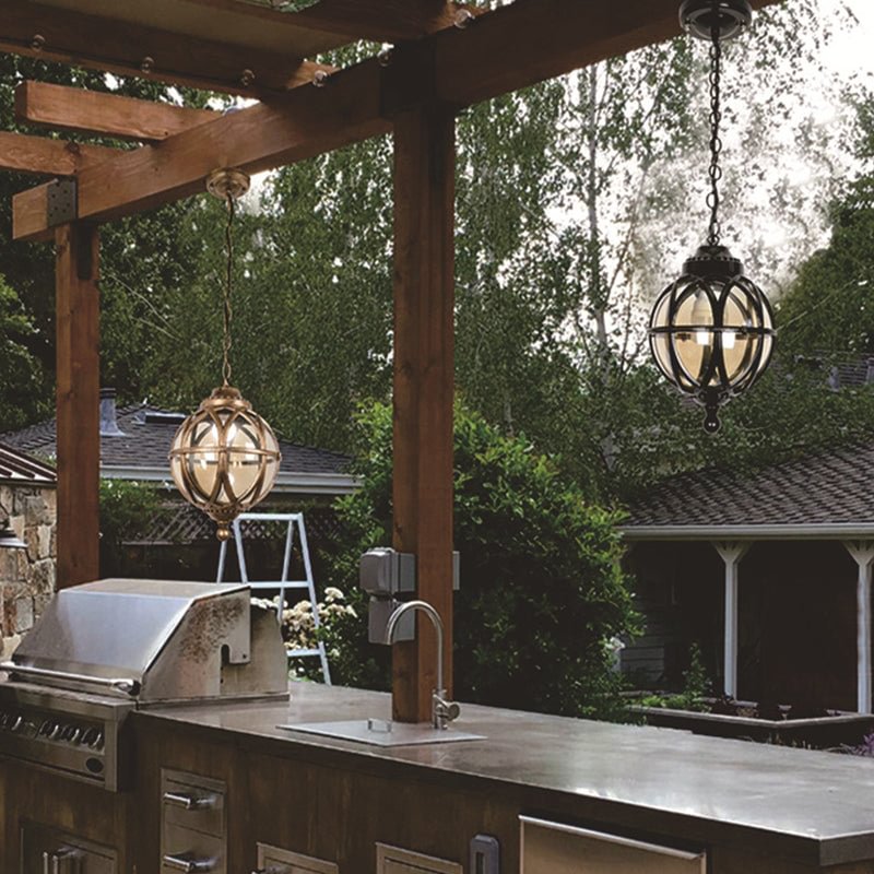 European Style Bird's Nest Outdoor Waterproof Garden Pendant Light