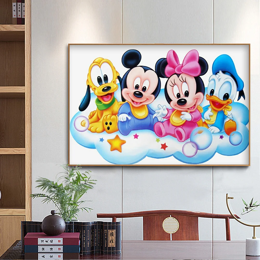 Diamond Painting - Full Round Drill - Mikey Mouse(40*30cm)
