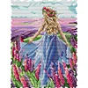 (Counted/Stamped) 14CT Lavender Girl - Cross Stitch 28*34cm/11.02*13.39in(Brand)