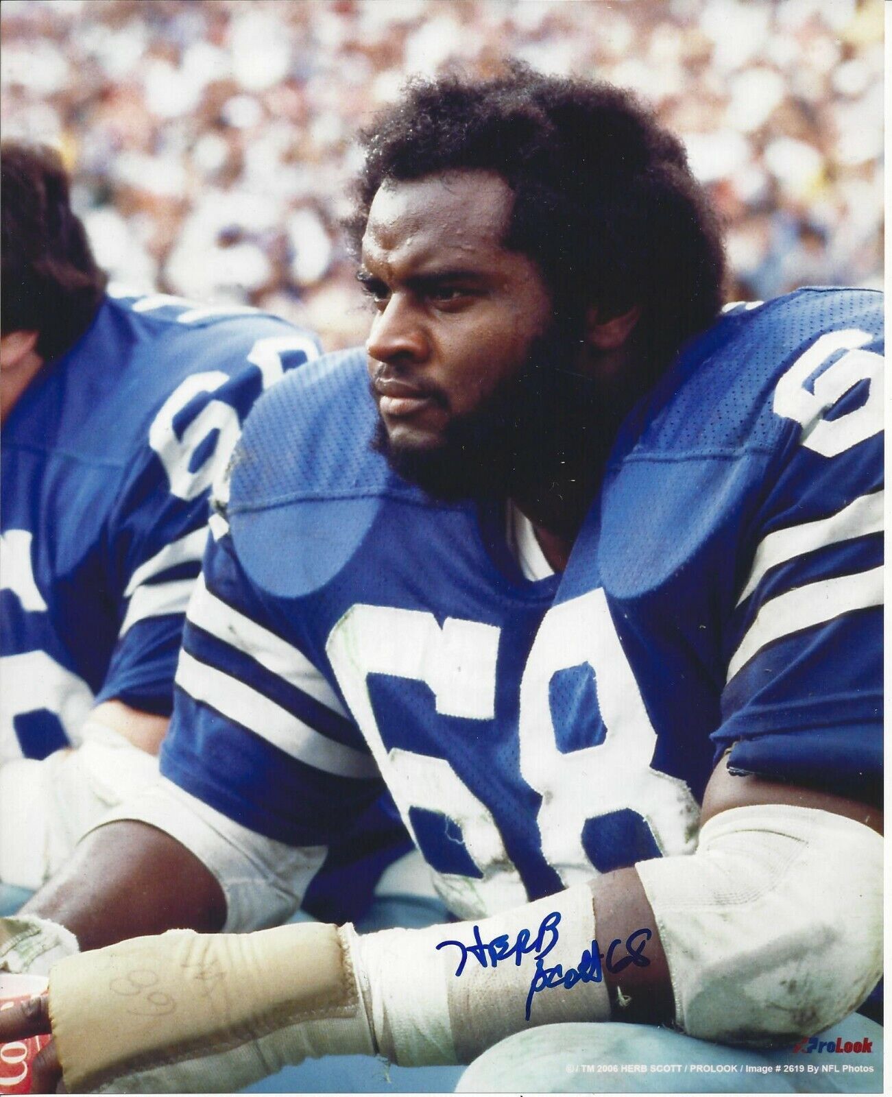 Herb Scott Autographed 8x10 Dallas Cowboys#2