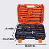 82 PCS Socket Wrench Set Ratchet Wrench Tool Box Kit for Auto Repairing