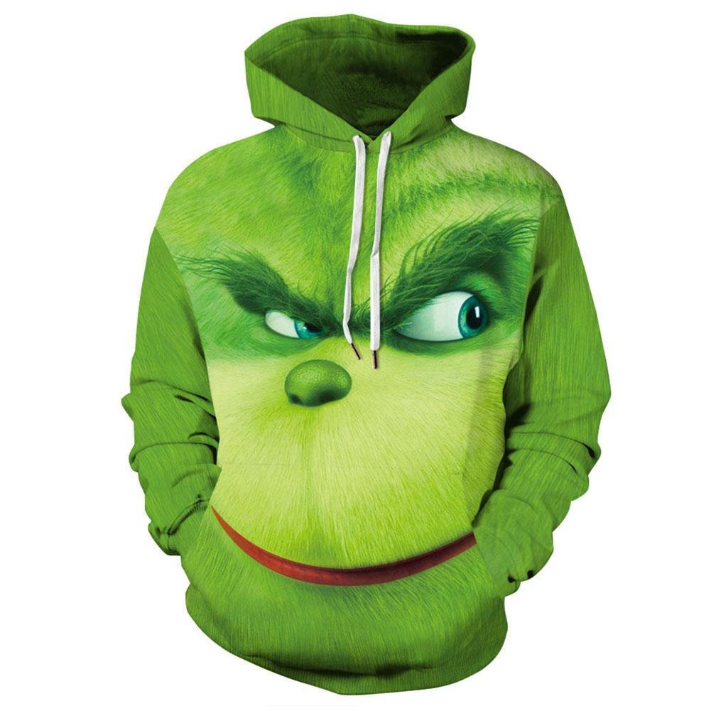 Erwachsene The Grinch Der Grinch Hoodie Sweatshirt Pullover mit Kaputze Pulli