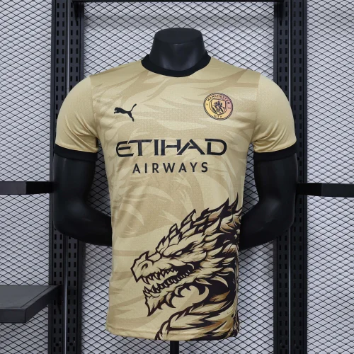 2024/2025 Player Version Manchester City Yellow Football Shirt 1:1 Thai Quality