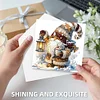 6PCS DIY Diamond Art Greeting Cards Winter Gnome Congratulations Cards & Gifts