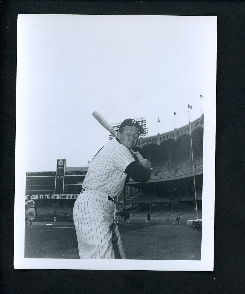 Elmer Valo 1960 Type I Louis Requena Press Original Photo Poster painting New York Yankees