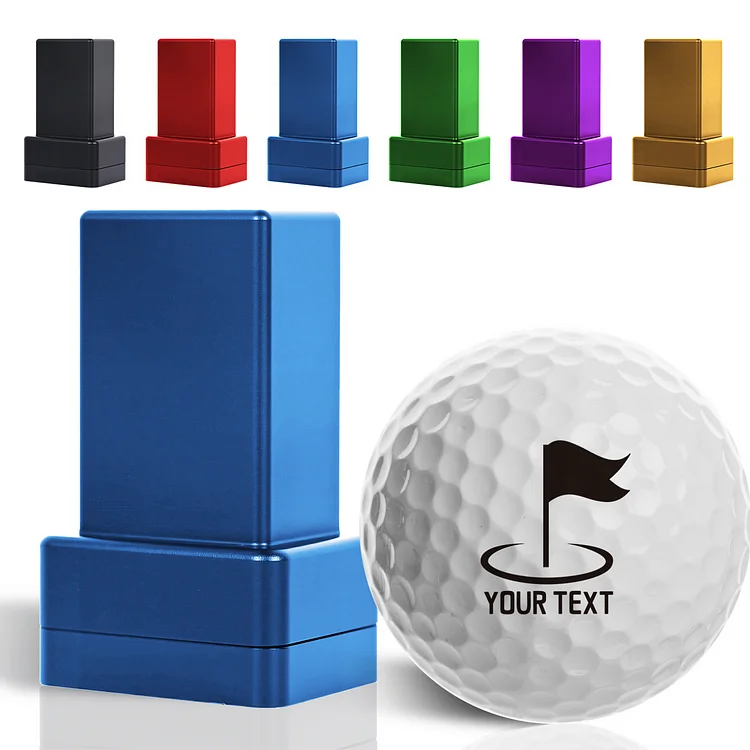 Hatchaa Custom Golf Ball Stamp, New Upgrade Personalized Golf Ball Marker Stamp with Ink, Waterproof Monogram Golf Ball Stamper, Funny Golf Gift for Golfers, Men, Dads, Retirement, Golf Accessories