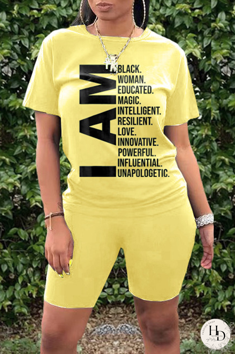 Black Casual Print Split Joint O Neck Short Sleeve Two Pieces