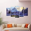 5pcs/set Snow Mountain-Full Round Diamond Painting (95*45cm)