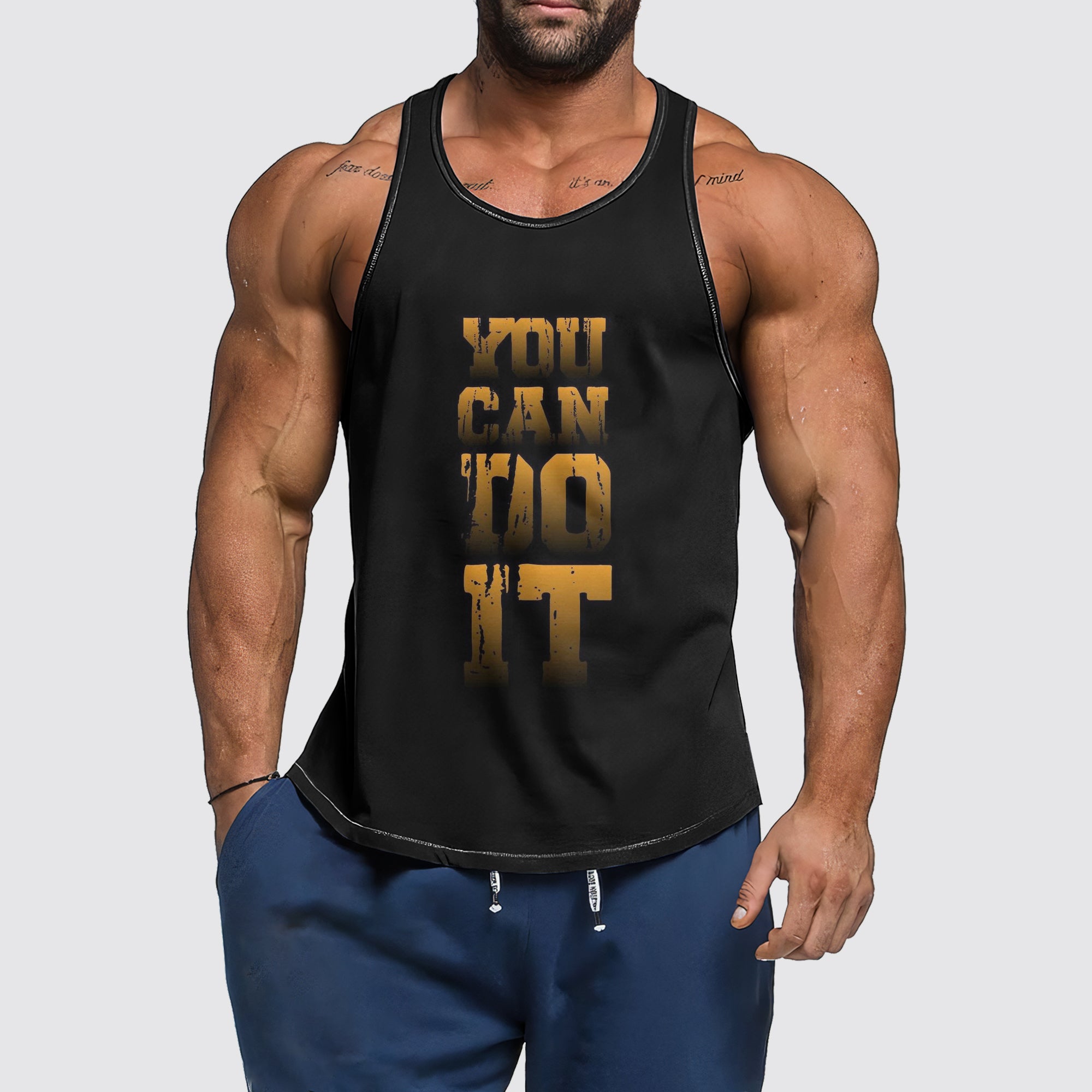 Ultimate Gym Tank Top for Men: Stay Cool and Comfy During Intense Workouts- AA06222