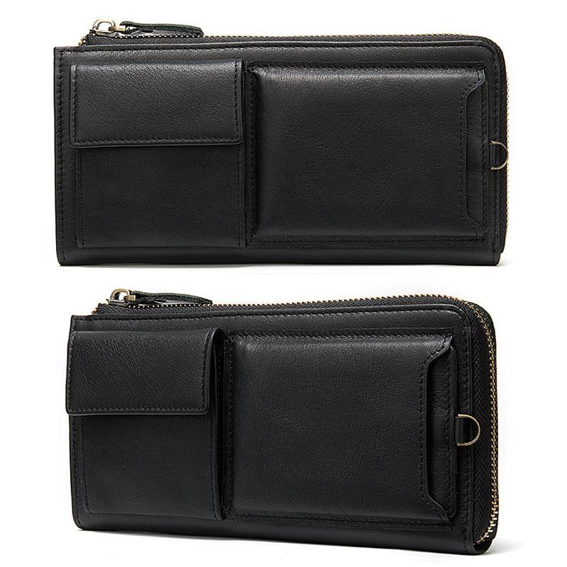 Casual Style Card Slot Currency Pocket Magnetic Closure Soft Leather Wallet