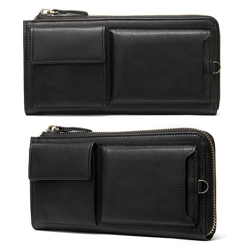 Casual Style Card Slot Currency Pocket Magnetic Closure Soft Leather Wallet