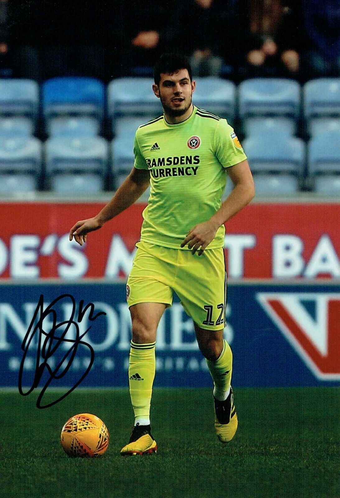 John EGAN Sheffield United Signed Autograph 12x8 Photo Poster painting 4 AFTAL COA Sheff Utd