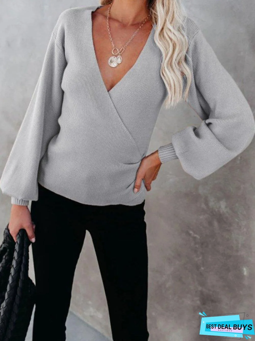 Long Sleeve Regular Fit Plain Simple Sweater