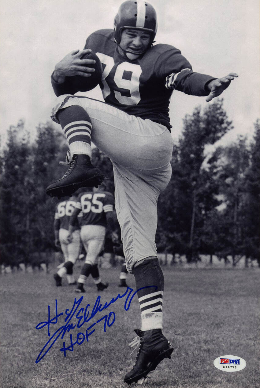 Hugh McElhenny SIGNED 8x12 Photo Poster painting +HOF 70 San Francisco 49ers PSA/DNA AUTOGRAPHED