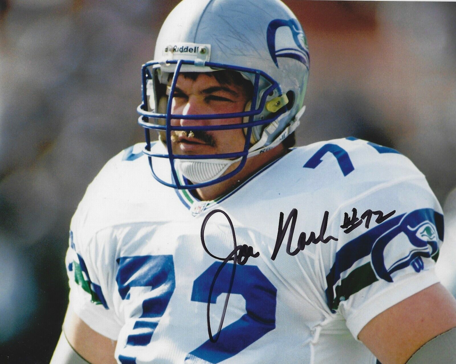 Autographed JOE NASH Seattle Seahawks 8X10 Photo Poster painting - w/COA