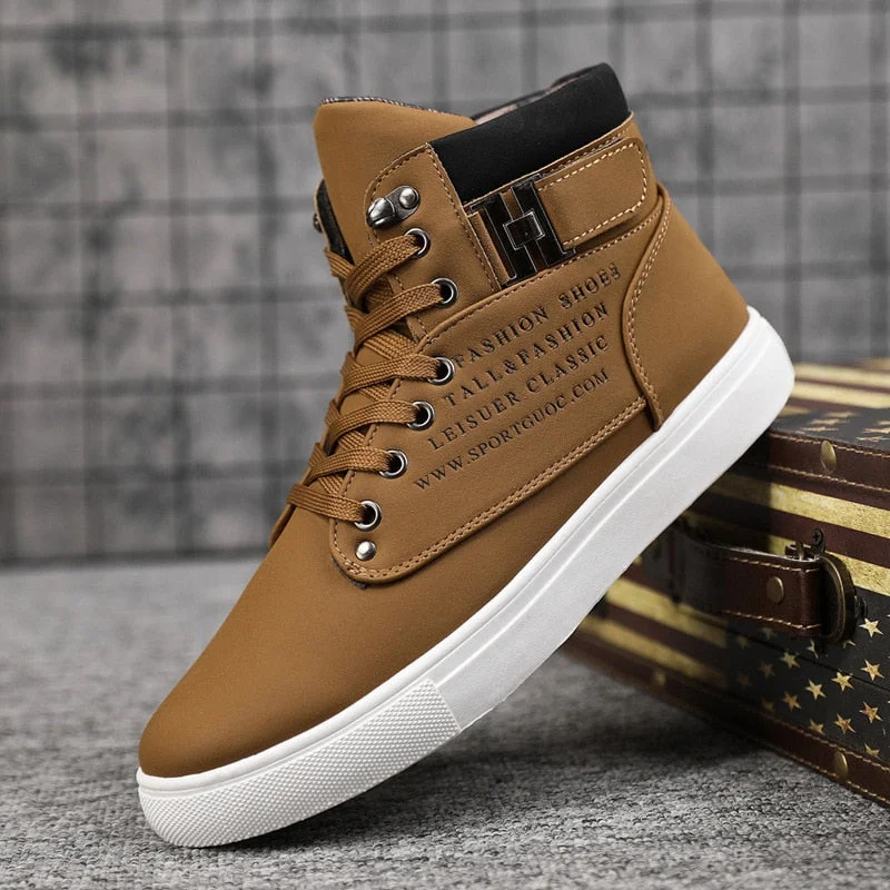 Fashion Men Casual Shoes High Top Canvas Shoes Sneakers Man Lace-Up Breathable Trainers Men Baskets Homme Basic Flats Shoes 365