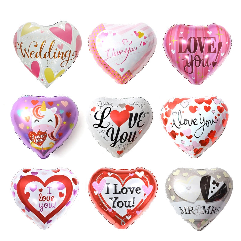 Vacation Minimalist Heart Shape Aluminum Film Travel Daily Balloons