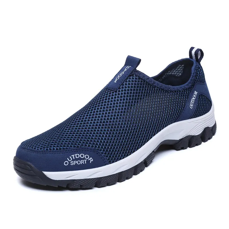 Male Hiking Shoes Mesh Outdoor Men Sneakers Climbing Shoes Casual Breathable Men Sport Shoes Quick-dry Water and  size 39-47